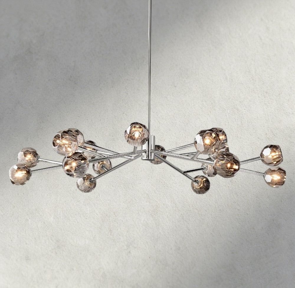 Beula De Cristal Round Chandelier 24", 36", 48", 60", 72" - fovolighting