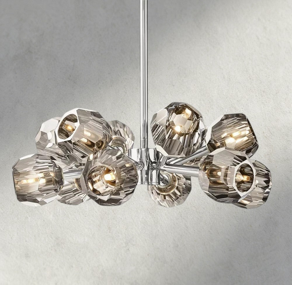 Beula De Cristal Round Chandelier 24", 36", 48", 60", 72" - fovolighting
