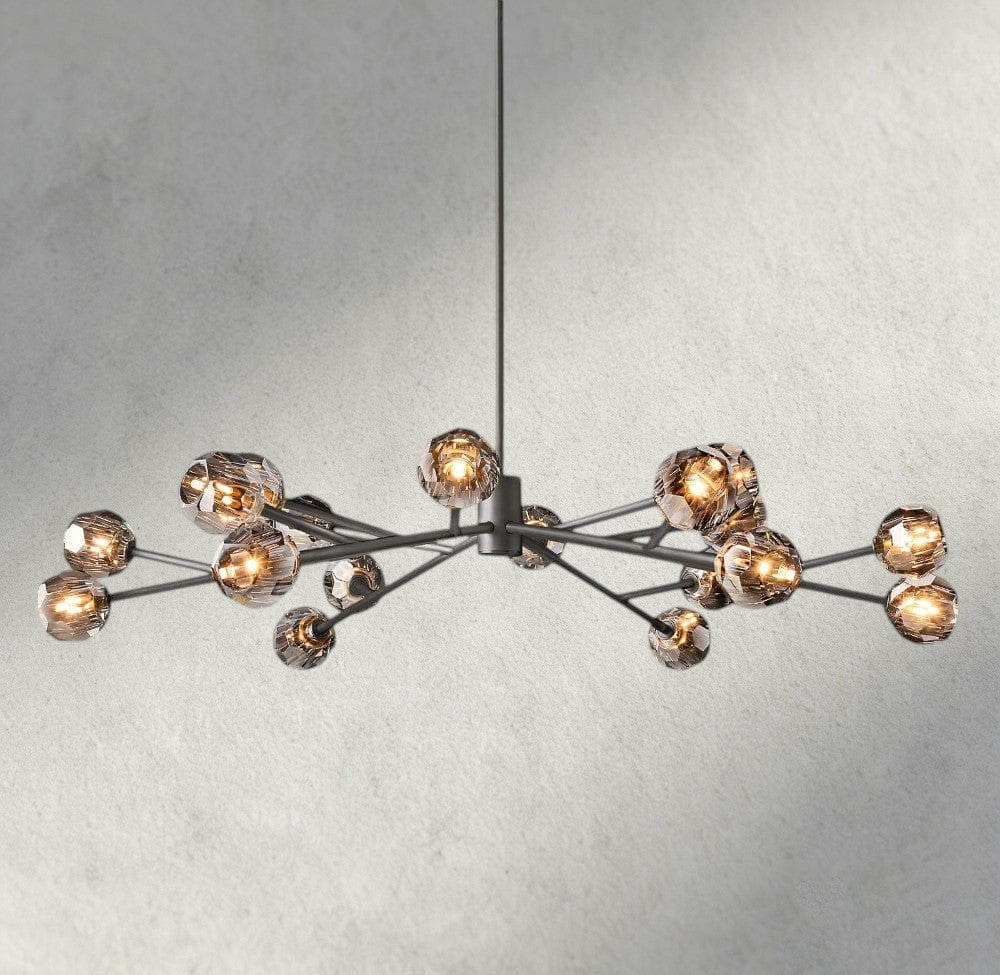 Beula De Cristal Round Chandelier 24", 36", 48", 60", 72" - fovolighting