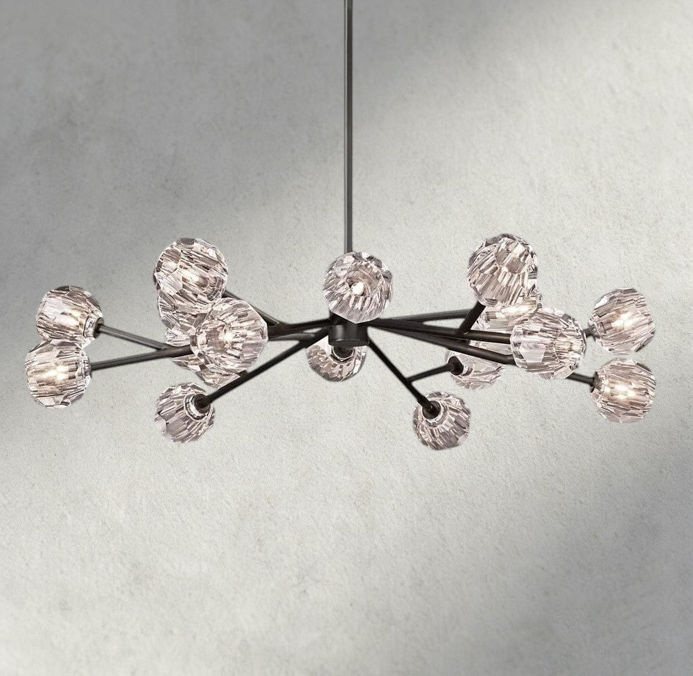 Beula De Cristal Round Chandelier 24", 36", 48", 60", 72" - fovolighting