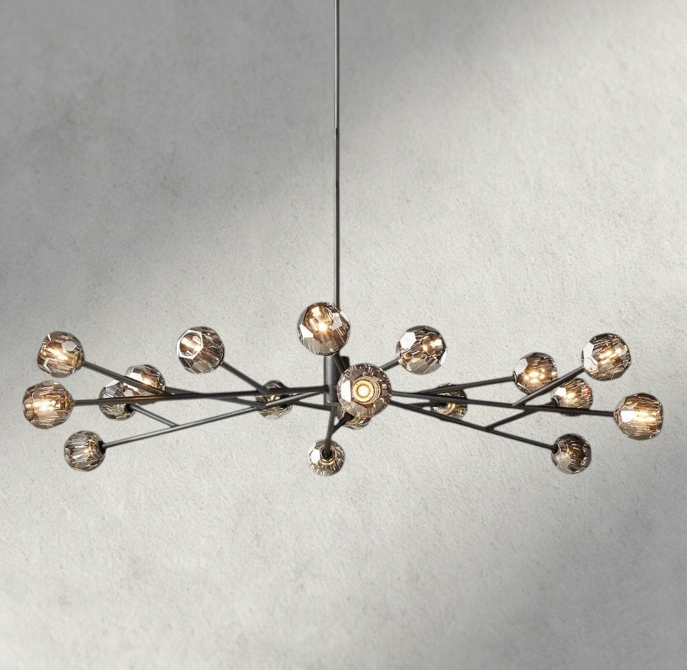Beula De Cristal Round Chandelier 24", 36", 48", 60", 72" - fovolighting