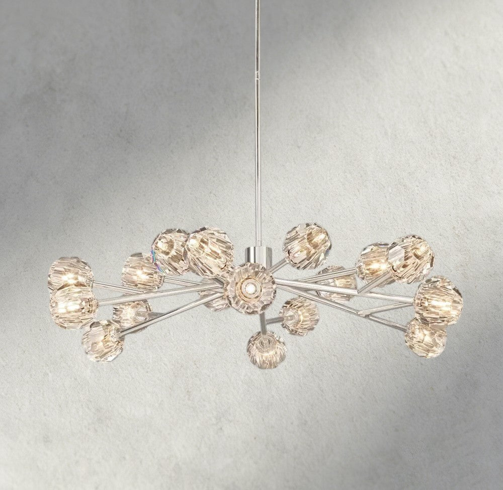 Beula De Cristal Round Chandelier 24", 36", 48", 60", 72" - fovolighting