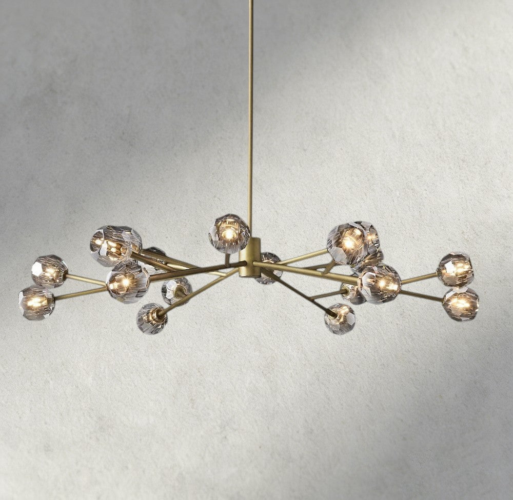 Beula De Cristal Round Chandelier 24", 36", 48", 60", 72" - fovolighting