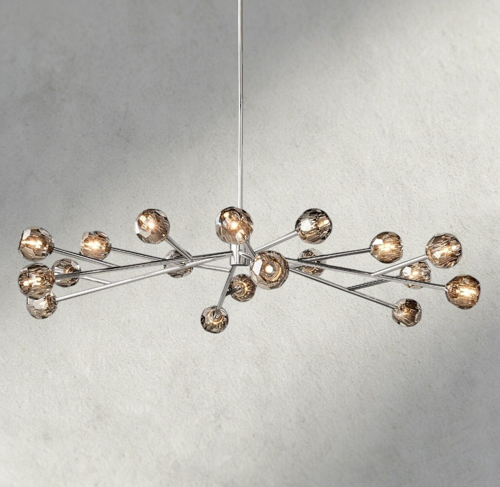 Beula De Cristal Round Chandelier 24", 36", 48", 60", 72" - fovolighting