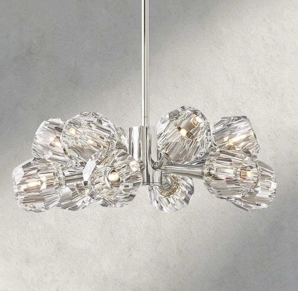 Beula De Cristal Round Chandelier 24", 36", 48", 60", 72" - fovolighting
