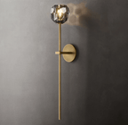 Beula De Crystal Ball Clear/Smoke Wall Sconce H9"/28" - fovolighting