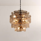 Blaire Tiered Blown Glass Chandelier - fovolighting