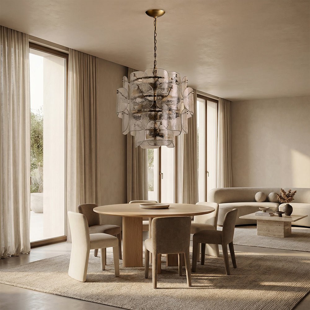 Blaire Tiered Blown Glass Chandelier - fovolighting