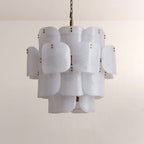 Blaire Tiered Blown Glass Chandelier - fovolighting
