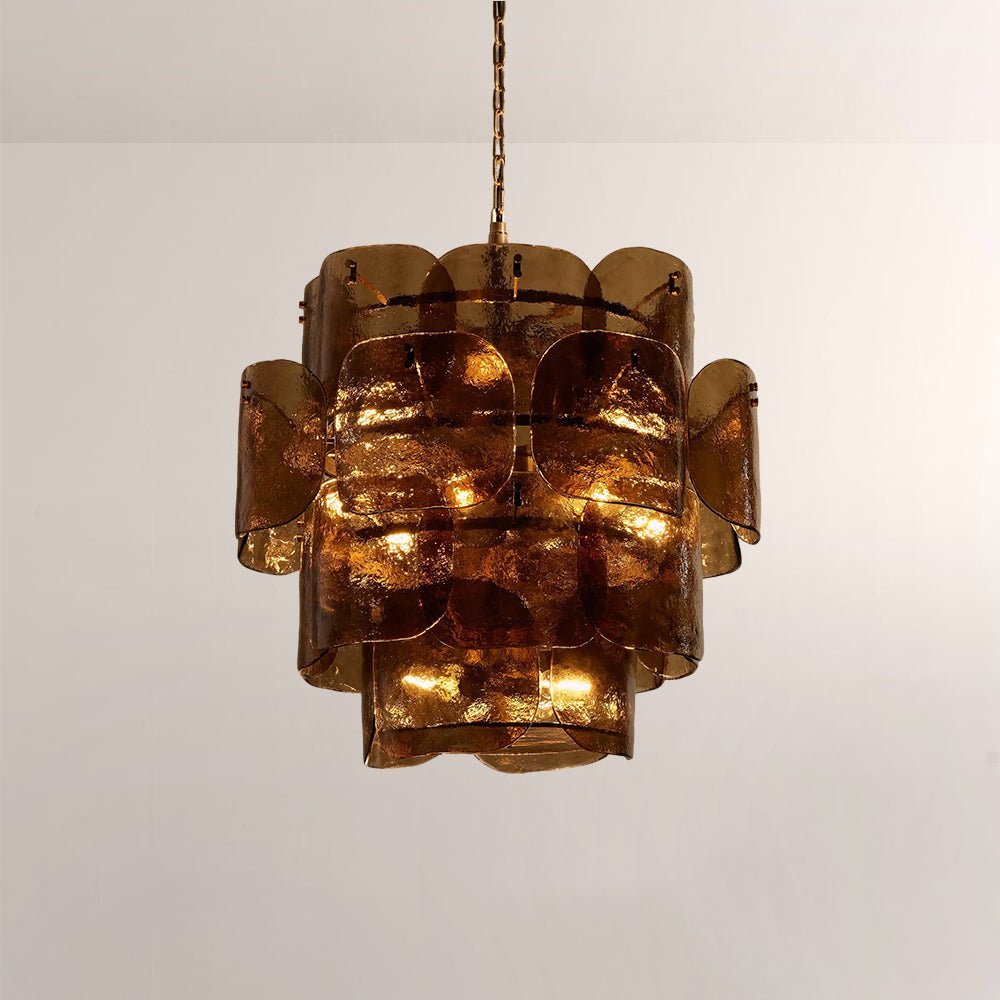 Blaire Tiered Blown Glass Chandelier - fovolighting