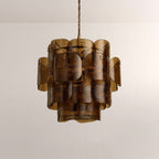 Blaire Tiered Blown Glass Chandelier - fovolighting