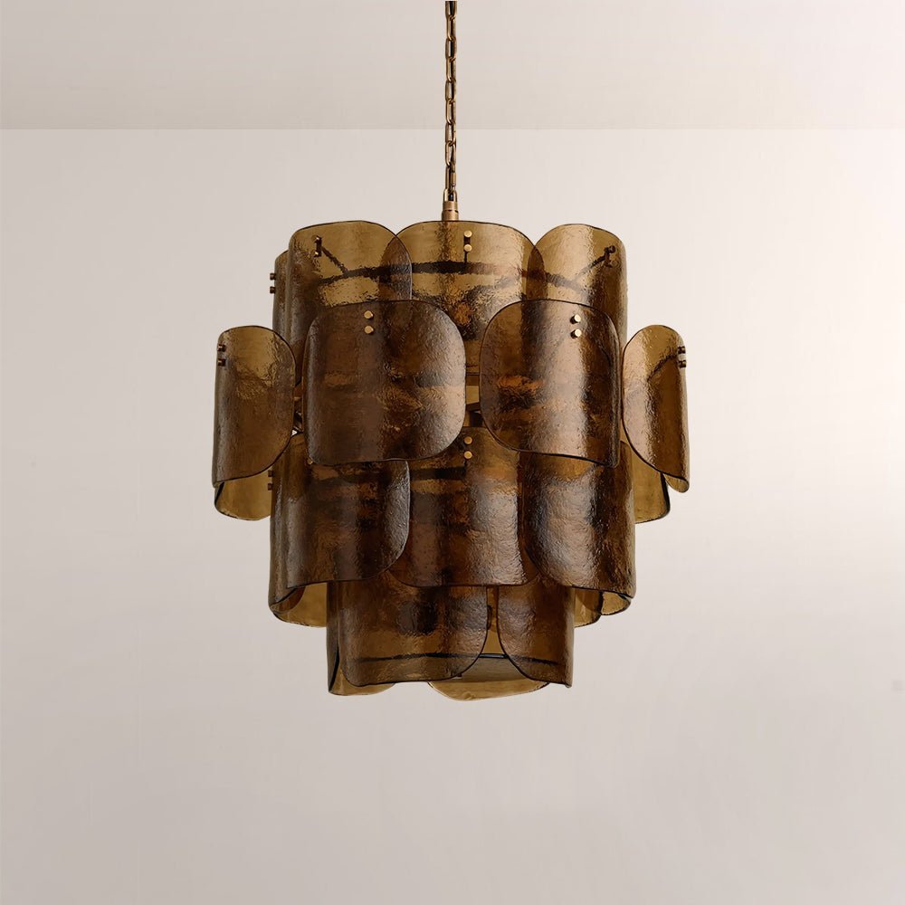 Blaire Tiered Blown Glass Chandelier - fovolighting