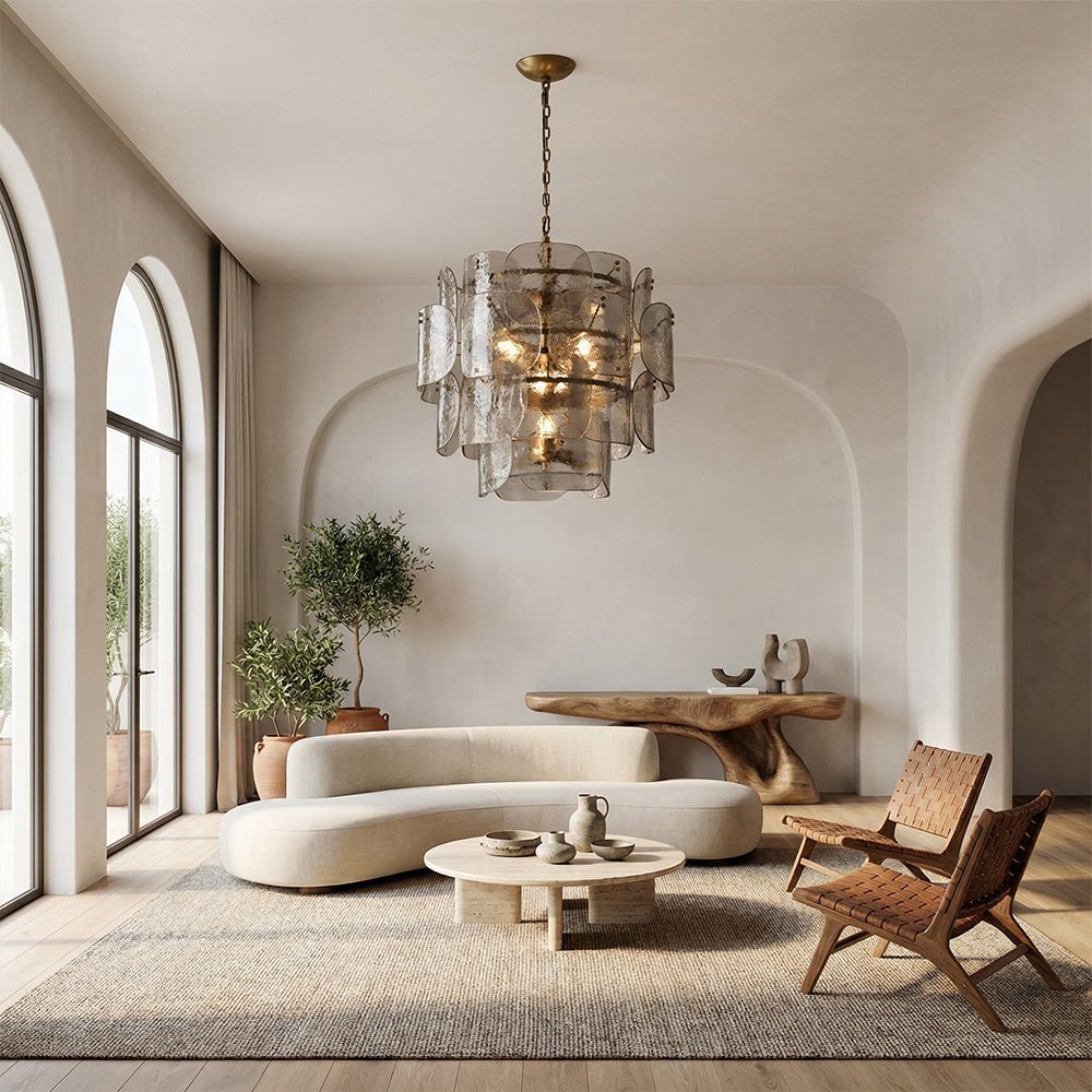 Blaire Tiered Blown Glass Chandelier - fovolighting