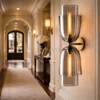 Blum Double Glass Sconce
