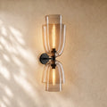 Blum Double Glass Sconce - BRONZE / SMOKE