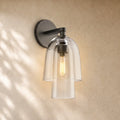 Blum Glass Flute Sconce - BRONZE / CLEAR
