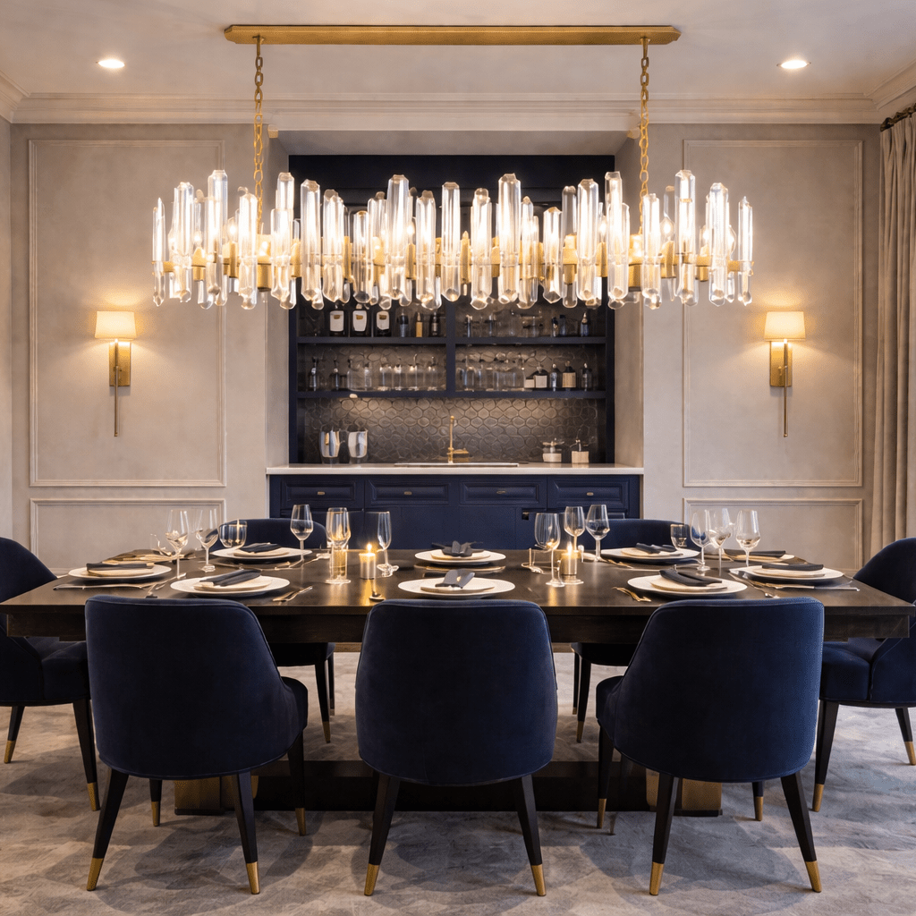 Bonington Linear Chandelier - fovolighting