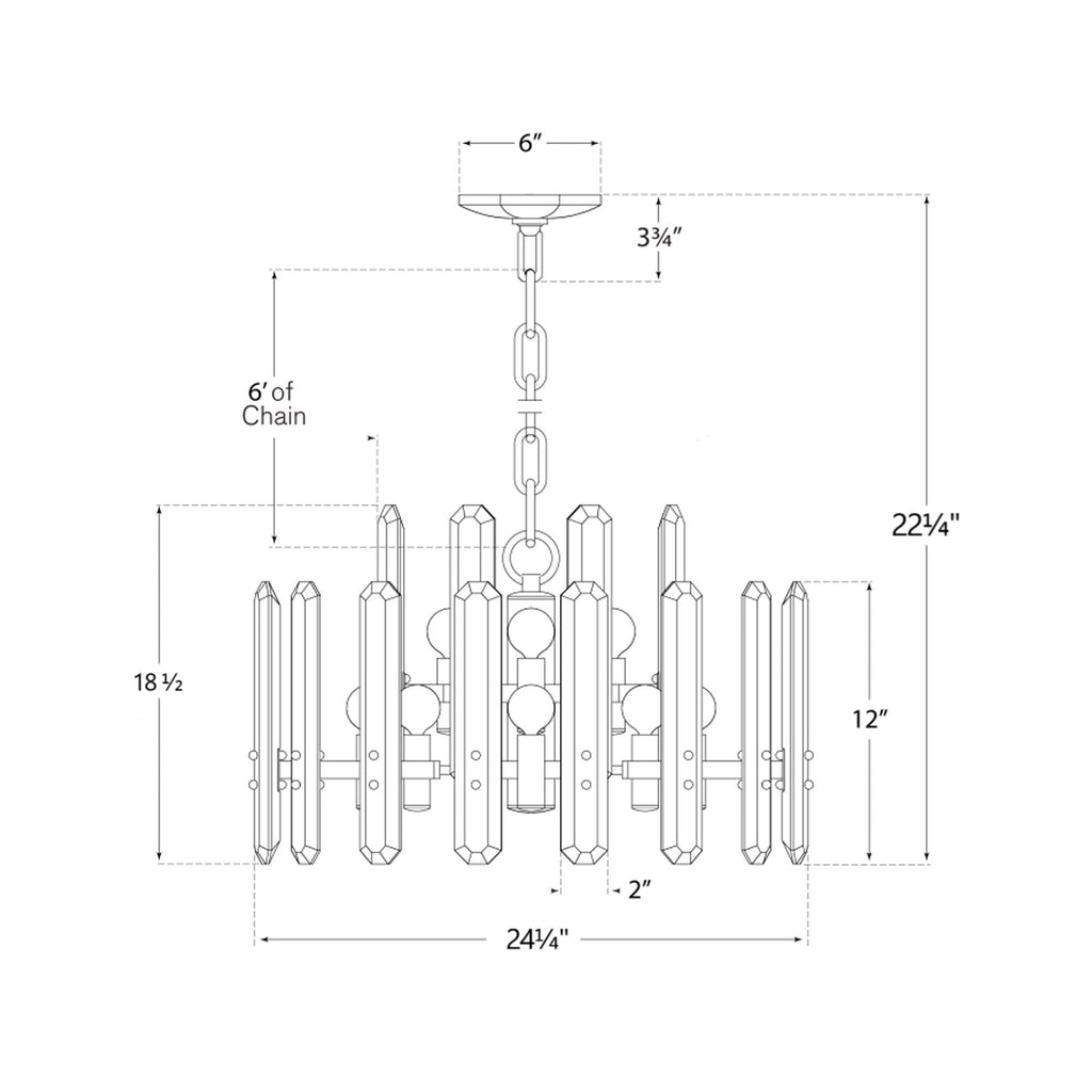 Bonington Round Chandelier - fovolighting