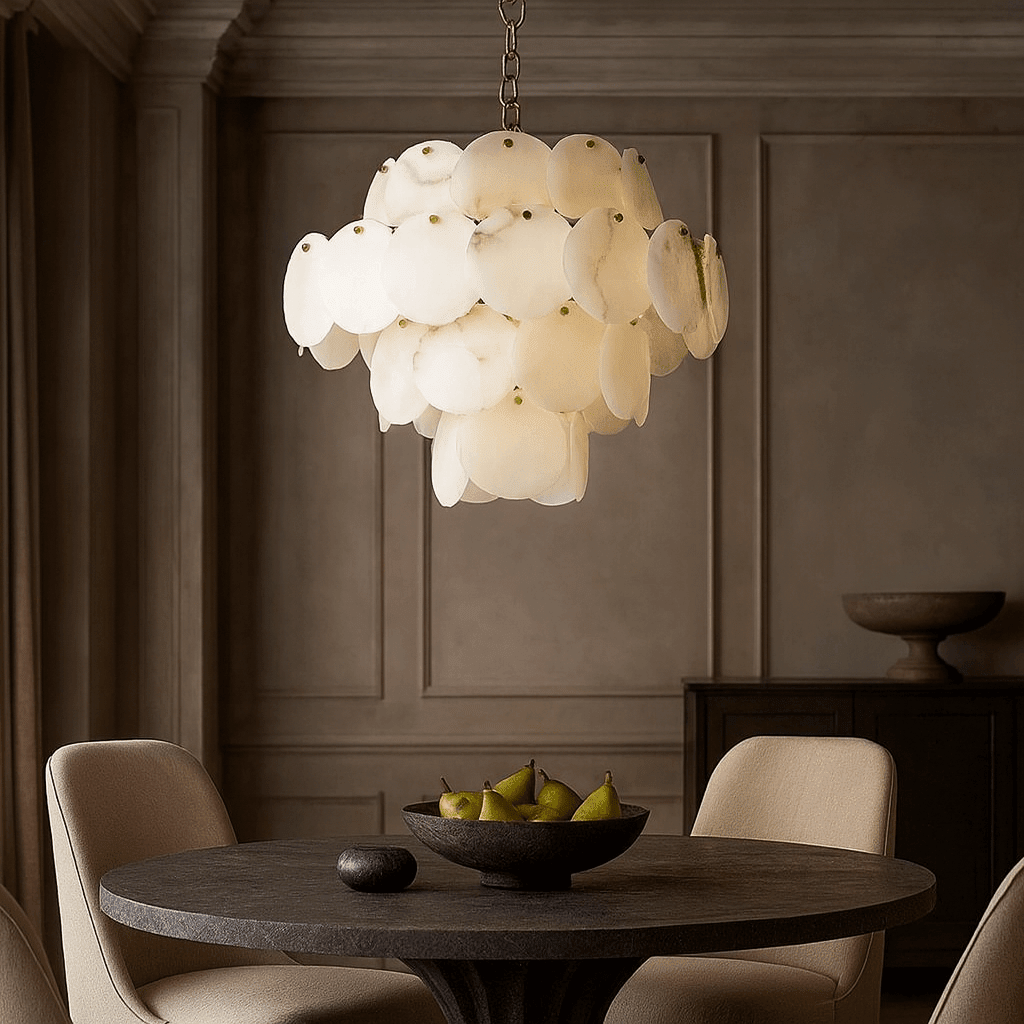 Bordwell Marble Chandelier 23" - fovolighting