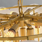 Bordwell Marble Chandelier 31" - fovolighting