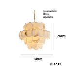Bordwell Marble Chandelier 31" - fovolighting
