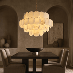 Bordwell Marble Chandelier 31" - fovolighting