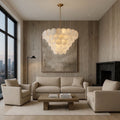 Bordwell Marble Chandelier 35" - fovolighting