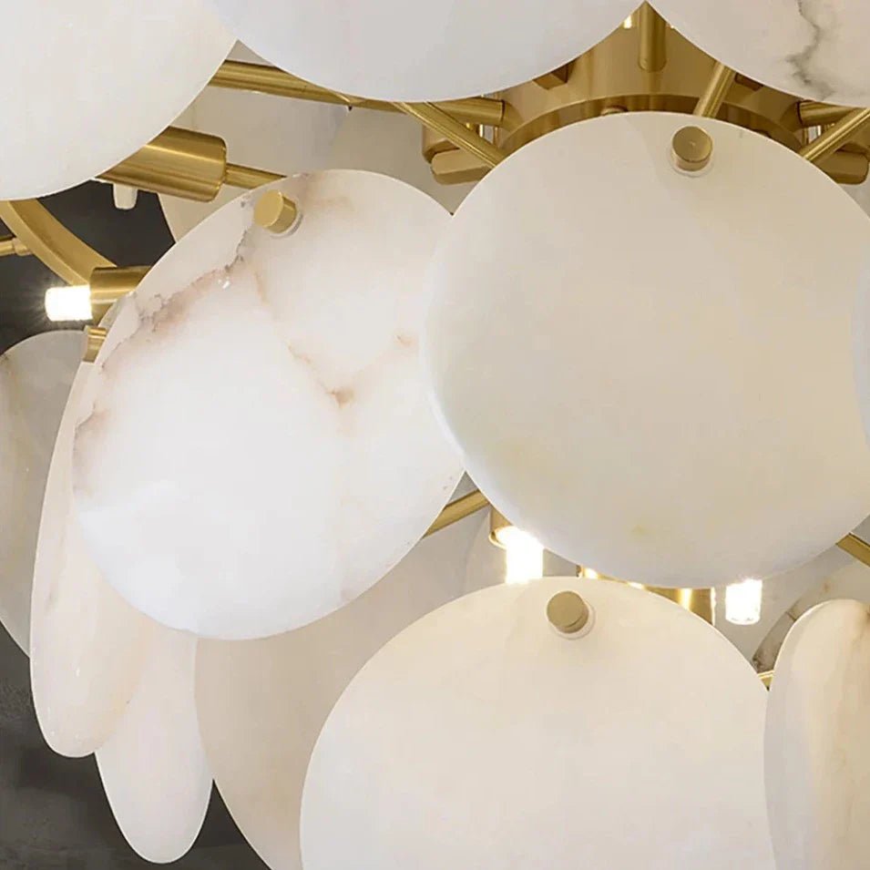 Bordwell Marble Chandelier 43" - fovolighting