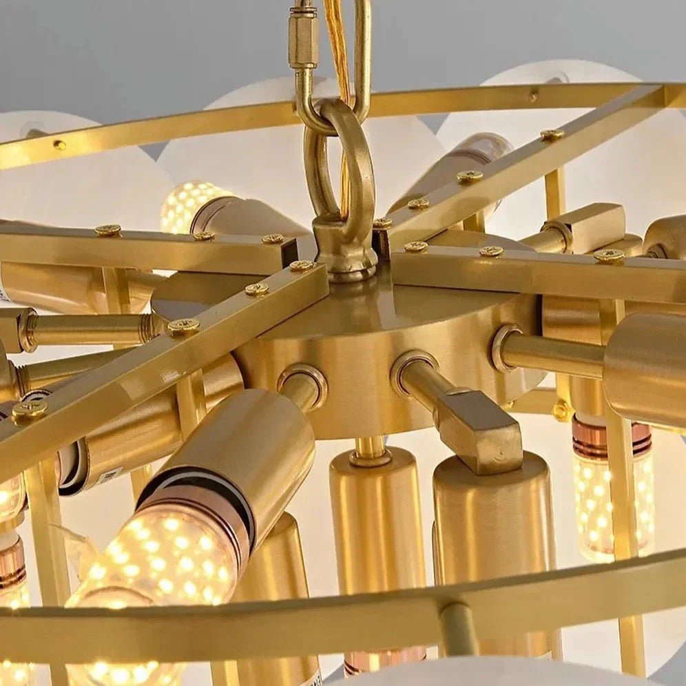 Bordwell Marble Chandelier 43" - fovolighting