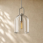 Botanical Cloche Pendant 5’’ 8’’ 10’’ - 10’’ D / Satin Nickel