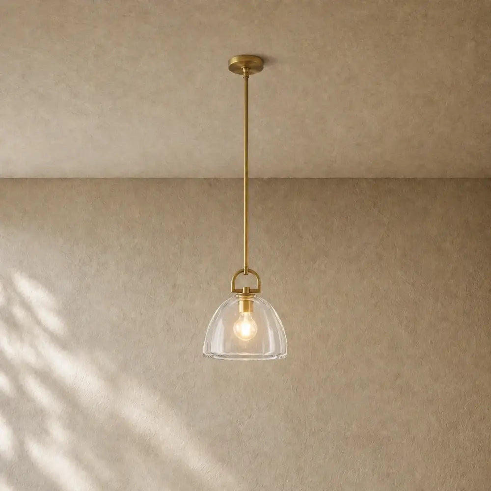 Botanical Dome Pendant - 11’’ D / Brass