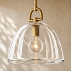 Botanical Dome Pendant - 14’’ D / Brass