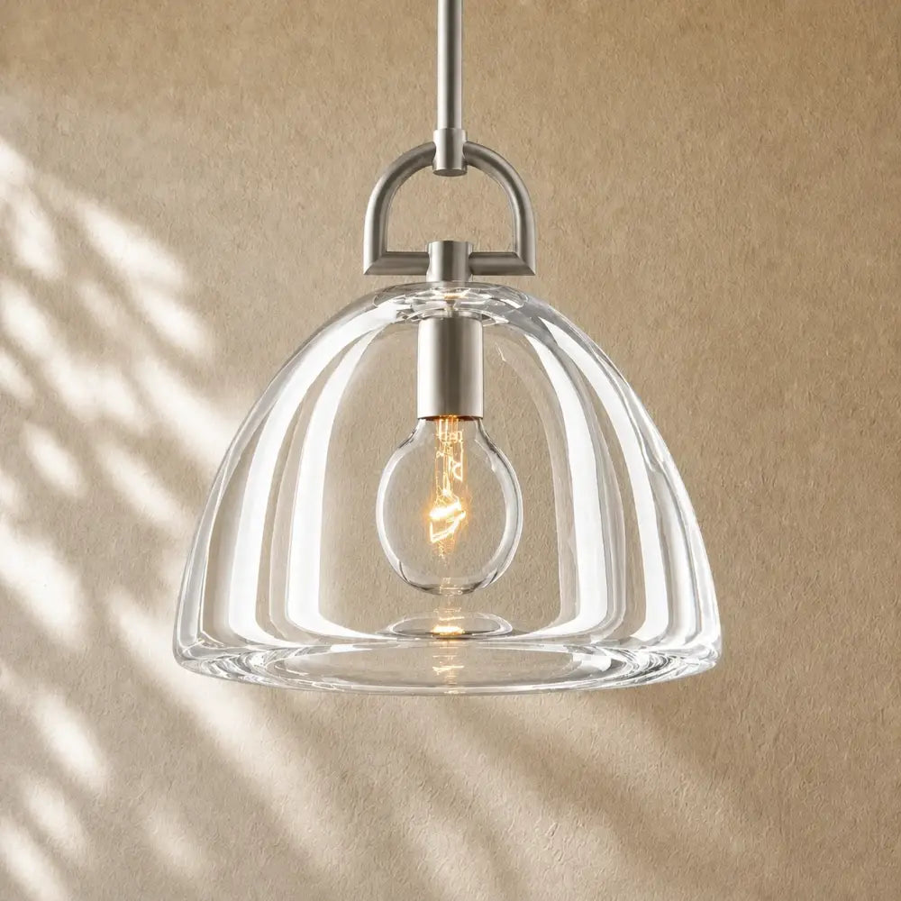 Botanical Dome Pendant - 14’’ D / Nickle