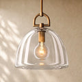 Botanical Dome Pendant - 7’’ D / Brass