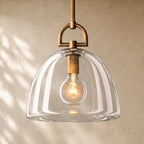 Botanical Dome Pendant - 7’’ D / Brass