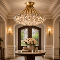 Boule do Cristal Clear Glass Flushmount - fovolighting