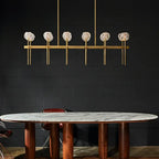 Boulee de Cristal Double Linear Chandelier 60’’