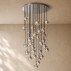 Boulee de Cristal Glass Round Cluster Chandelier