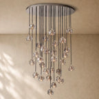 Boulee de Cristal Glass Round Cluster Chandelier