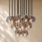 Boulee de Cristal Glass Round Cluster Chandelier