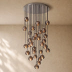 Boulee de Cristal Glass Round Cluster Chandelier