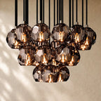 Boulee de Cristal Glass Round Cluster Chandelier