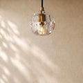 Boulee de Cristal Pendant Light - Lacquered Brass / Clear / Cord