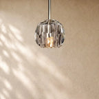 Boulee de Cristal Pendant Light - Polished Nickel / Clear / Rods