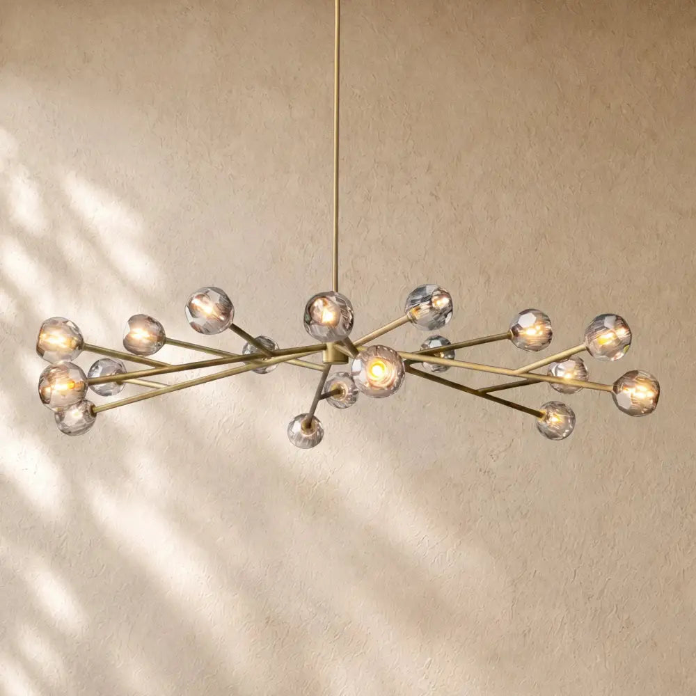 Boulee De Cristal Round Chandelier 24’’ 36’’ 48’’ 60’’ 72’’ - 60’’ / Clear / Bronze