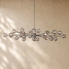Boulee De Cristal Round Chandelier 24’’ 36’’ 48’’ 60’’ 72’’ - 72’’ / Clear / Nickle