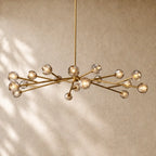 Boulee De Cristal Round Chandelier 24’’ 36’’ 48’’ 60’’ 72’’ - 72’’ / Smoke / Brass