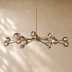 Boulee De Cristal Round Chandelier 24’’ 36’’ 48’’ 60’’ 72’’ - 60’’ / Smoke / Brass