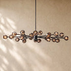 Boulee De Cristal Round Chandelier 24’’ 36’’ 48’’ 60’’ 72’’ - 72’’ / Smoke / Bronze
