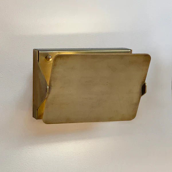 Brass Sconce with Flip Front - fovolighting